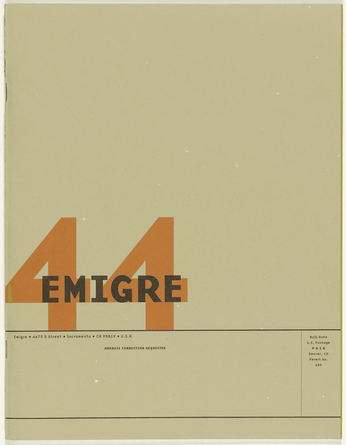 Poster reference: Emigre 44