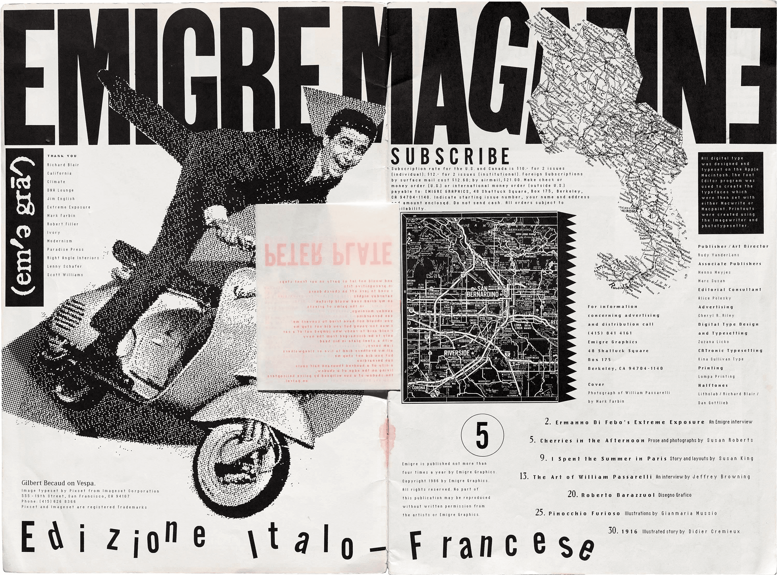 Poster reference: Emigre Magazine spread