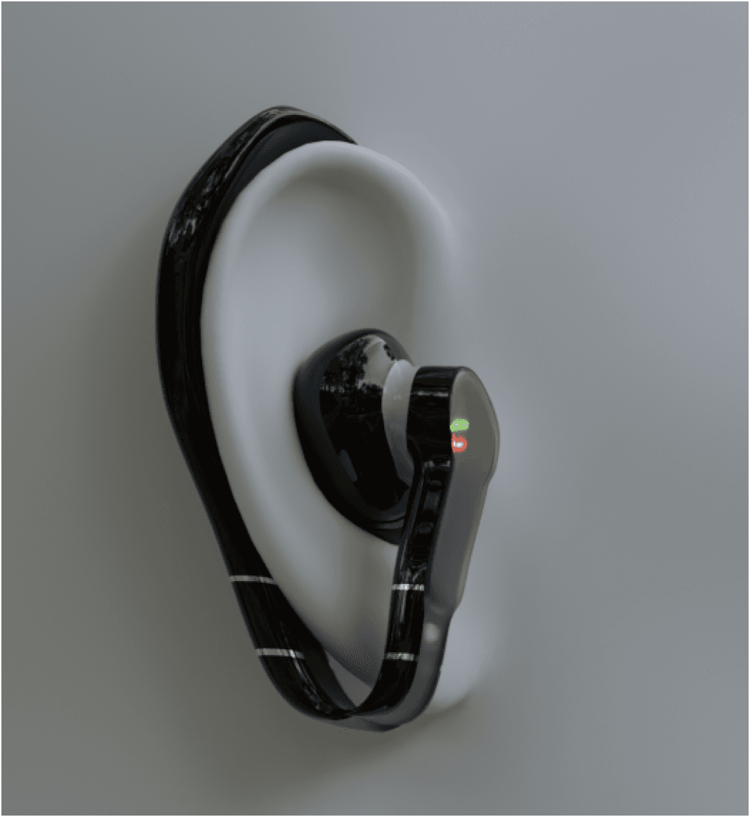 3D render of Sol earpiece product